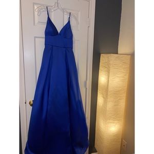 ROYAL BLUE PROM DRESS ONLY WORN ONCE